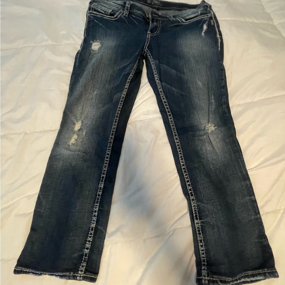 Silver jean co dark blue 30w women’s jeans